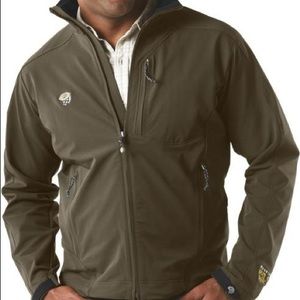 Mountain Hardwear Green Soft Shell Zip Jacket Conduit Offwidth Mens Large L